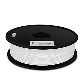 3D Filament PLA 1KG Spool 1.75mm, Filament for 3D Printing, PLA 3D Printer Filament, Dimensional Accuracy  /- 0.05 mm (White)