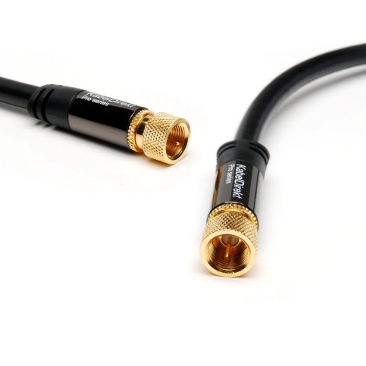 KabelDirekt 20 feet F-Pin to F-Pin Coaxial Digital Audio Video Cable - PRO Series