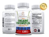 Mother Natures Original Organic Extra Virgin Coconut Oil 10012 Home Health Aide Digestive Support Healthy Energy and Weight Loss 10012 Best Supplements for Essential Fatty Acids 10012 120 Caps 60 Day Supply