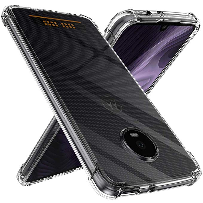 Moto Z4 Case, Moto Z4 Play Case, Raysmark [Anti-Scratches] Flexible Crystal Clear TPU Ultra [Slim Thin] Gel Premium Soft Bumper Rubber Protective Case Cover Compatible for Moto Z4 (Clear)