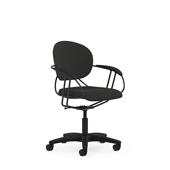Uno Multipurpose Chair: Mid Back - Buzz2 Black - Standard Carpet Casters