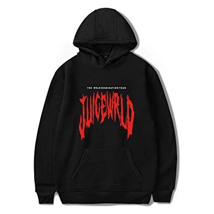 ASZX Unisex Fashion Juice Wrld Printing Casual Round Neck Hoodie Pullover Long Sleeve Sweatshirt for Funs