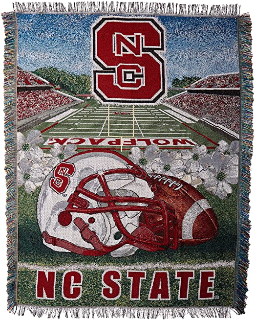 Officially Licensed NCAA "Home Field Advantage" Woven Tapestry Throw Blanket, 48" x 60", Multi Color