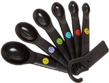 OXO Good Grips 7-Piece Plastic Measuring Spoons Black