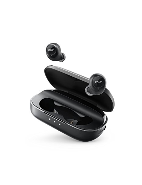 ZOLO Liberty Total-Wireless Earphones, Bluetooth Earbuds with Graphene Driver Technology and 24 Hours Battery Life, Sweatproof Total-Wireless Earbuds with Smart AI