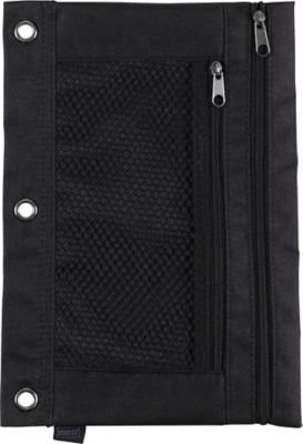 Staples 3-Ring Pencil Pouch, Black