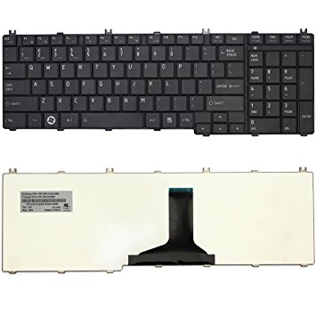 LotFancy Laptop Keyboard for Toshiba Satellite C650 C650D C655 C655D L650 L650D L655 L655D L670 L670D L675 L675D Pro C650 C655 C660 C665 L650 L655 L670 Series Notebook Black US English Layout