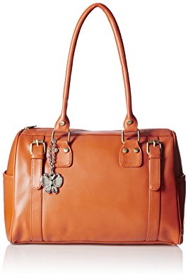 Butterflies Women's Handbag (Orange) (BNS 0259ORG)