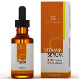 Vitamin C Serum By Joy and Karma - Best Topical Vitamin C Facial Serum - 98 Natural and 72 Organic Ingredients - 1 Fl Oz