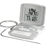 MeasuPro Instant Read Digital Oven Meat and Cooking Thermometer with Timer Silver