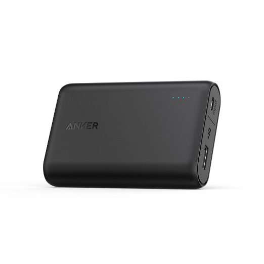 Anker PowerCore 10000 Portable Charger The Smallest and Lightest 10000mAh External Battery 10000mAh Ultra-Compact Fast-Charging-Technology Power Bank for iPhone Samsung Galaxy and More