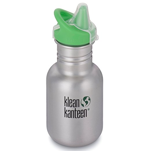 Klean Kanteen Kid Kanteen Classic Sippy Single Wall Stainless Steel Kids Water Bottle with Sippy Cap