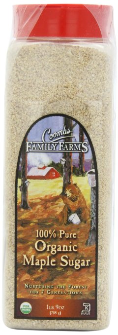 Coombs Family Farms Organic Maple Sugar, 1lb 9-Ounce Container