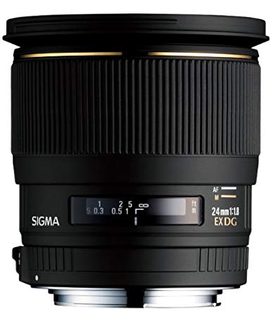 Sigma 24mm f/1.8 EX DG Aspherical Macro Large Aperture Wide Angle Lens for Canon SLR Cameras (OLD MODEL)
