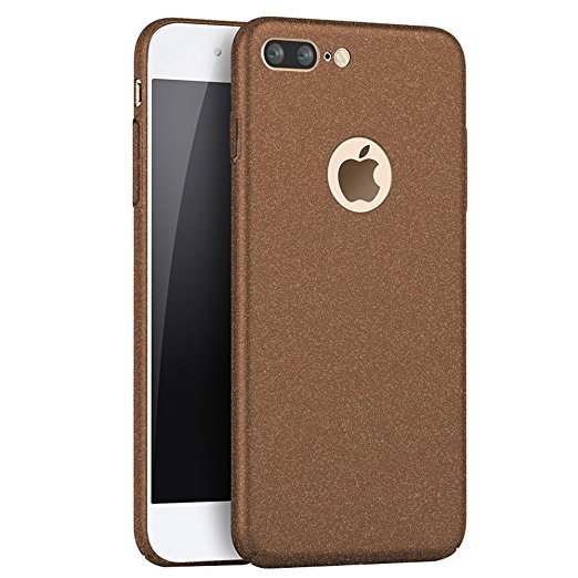 iPhone 7 Plus Case,SNOW WI - Smoothly Shield Skin Shockproof Ultra Scratch Resistant Whole body protection for Apple iphone 7 Plus Cover (5.5 inch) (Frosted Brown)
