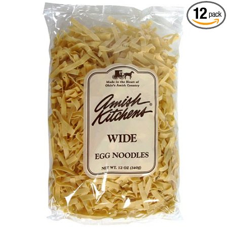 Amish Kitchens Home-Style Egg Noodles, 12-Ounce Bags (Pack of 12)