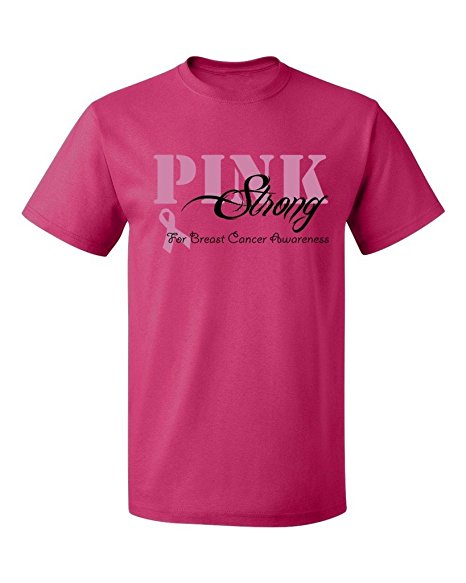 P&B Pink Strong Breast Cancer Awareness Men's T-shirt
