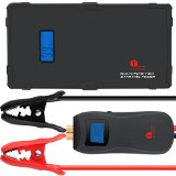 1byone New Release - The Worlds First Smart Portable Car Jump Starter - Start Your Car Countless Times  9000mAh 12V Multi-Function UltraSafe Lithium Jump Starter Emergency Auto Car Battery Charger Jump Starter With Portable Power Charger Ultra-bright LED Flashlight for SOS High Capacity Battery Charger Power Bank for Smart Phones and Other Digital Devices - 1 Year Limited Warranty