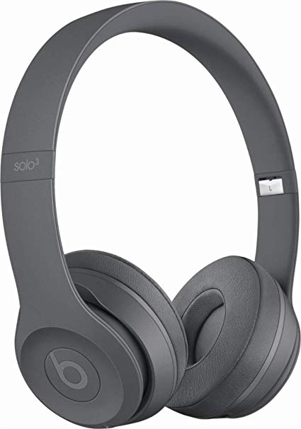 Beats Solo3 Wireless On-Ear Headphones - Neighborhood Collection - Asphalt Gray (Certified Refurbished)
