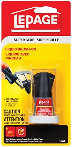 LePage Super Glue Liquid Brush-On, 5ml Bottle (1668034)