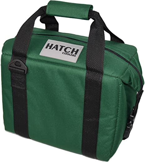 Hatch Coolers Canvas Soft Cooler with High-Density Insulation, Made in USA, 9-Can, Forest Green