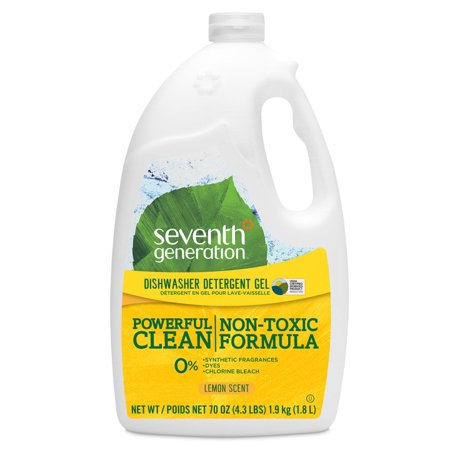 Seventh Generation Dishwasher Detergent Liquid Gel Lemon 70 oz