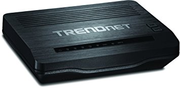 TRENDnet N300 Wireless ADSL 2  Modem Router, Compatible with ADSL 2/2  ISP Networks, 4 x 10/100 Mbps LAN Ports, 1 x RJ-11 WAN Port, TEW-722BRM