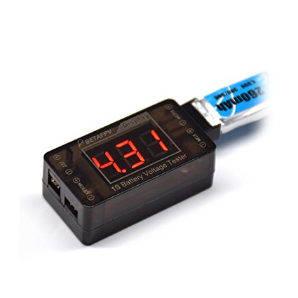 BETAFPV Upgrade 1S LiPo Battery Tester Voltage Checker for Tiny Whoop Blade Inductrix Battery
