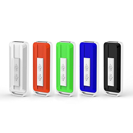 KOOTION 5PCS 32GB USB 2.0 Flash Drives Thumb Drives Memory Stick Side Sliding Retractable USB Drives （5 Mixed Colors: Black, Red, Blue, Green, White）