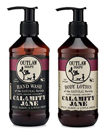 Calamity Jane Natural Hand Wash and Lotion Set: Smell like a legend!