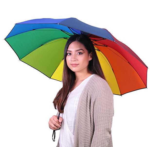 Reverse Umbrella with Non-Drip Design - Large Umbrella, Foldable for Compact Storage – Ideal Travel Accessory