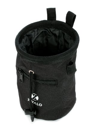 Zivalo Chalk Bag with Drawstring Closure, Belt and Zipper Pocket - For Rock Climbing, Weight Lifting, Bouldering, Gymnastics & CrossFit - Lifetime Guarantee