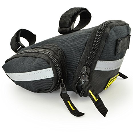 Lumintrail Strap-on Bike Saddle Bag Bicycle Cycling Under Seat Pack Medium or Large