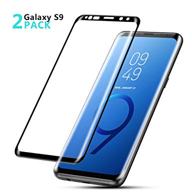 Samsung Galaxy S9 Tempered Glass Screen Protector, [2-Pack]Brocase-9H Hardness,Anti-Fingerprint,Ultra-Clear, Full Coverage,Bubble Free Screen Protector for Galaxy S9