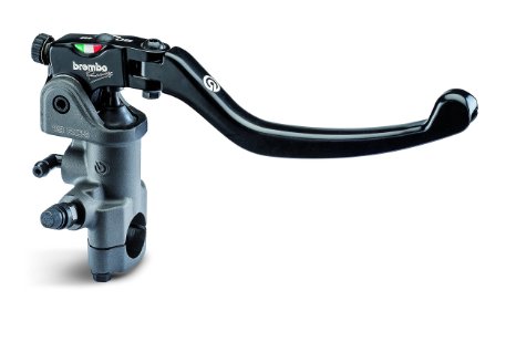 BREMBO 19RCS FORGED BRAKE MASTER CYLINDER WITH FOLDING STANDARD LEVER FOR 7/8-INCH HANDLEBARS
