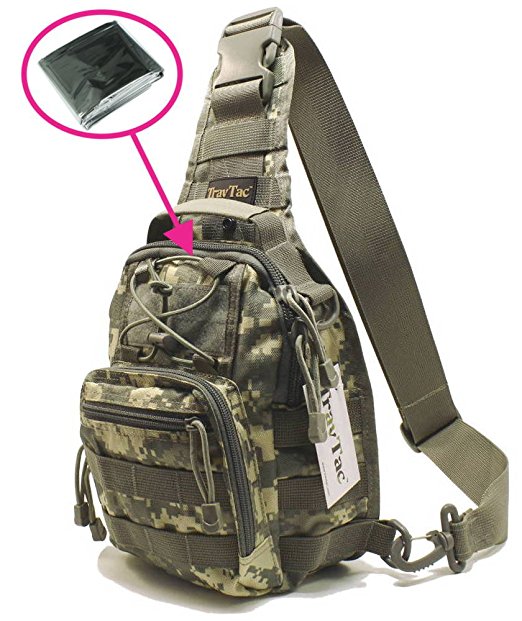TravTac Stage I Small Premium EDC Tactical Sling Pack 900D