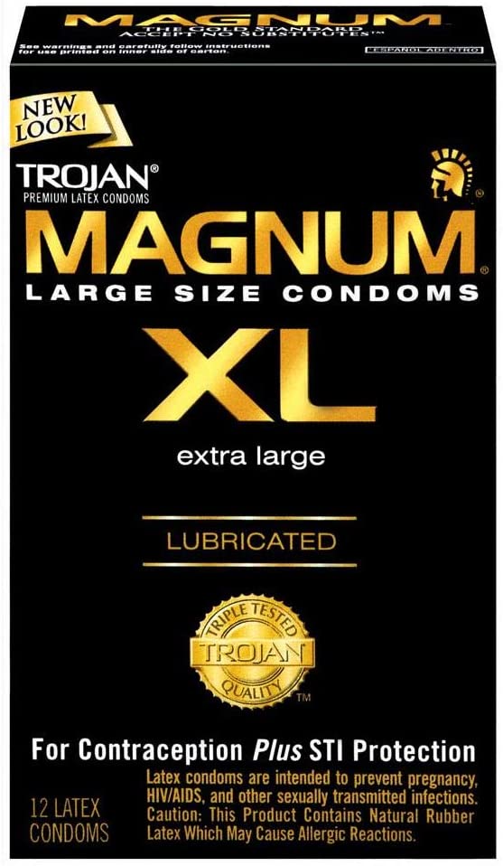 Trojan Magnum XL Lubricated: 36-Pack of Condoms