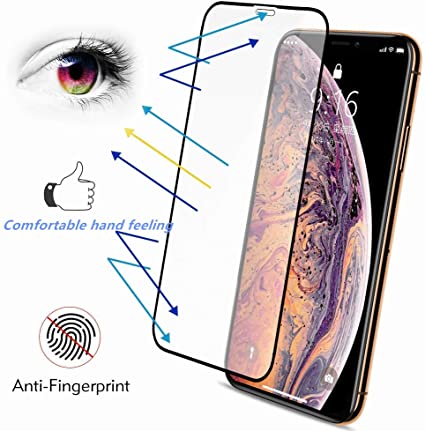 HKMINKO iPhone X XS 5.8 inch (NOT for Max) Glass Screen Protector [Full Coverage], Premium Clear, Designed for iPhone X/XS(2-Pack)