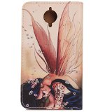 Lankashi Leather Cover Case for BLU Life Pure Xl L260l L259l Wing Girl Design