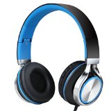 Sound Intone Ms200 Stereo Headsets Strong Low Bass Headphones Earbuds for Smartphones Mp34 Laptop Computers Tablet Macbook Folding Gaming Earphones Blackblue