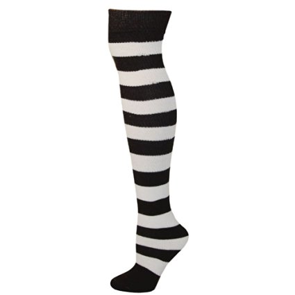 AJs Adult Striped Knee Socks