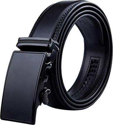 Belts for Men - Mens Leather Belt for Dress & Jeans with Automatic Ratchet