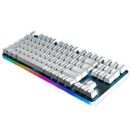 GANSS Rainbow RGB Backlit Wired Mechanical Gaming Keyboard,Ganss G.S 87 PRO [Cherry MX-RED Switch]