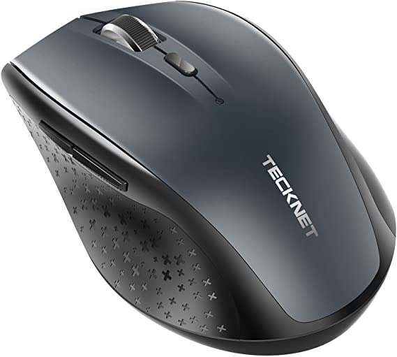 TeckNet Bluetooth Wireless Mouse, Grey (BM308)