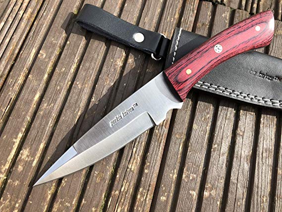 Perkin Knives HK799 Fixed Blade Hunting Knife with Sheath FIx Blade Knife