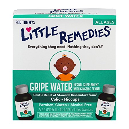 Little Remedies Gripe Water Herbal Supplement with Ginger and Fennel, 4 Ounce