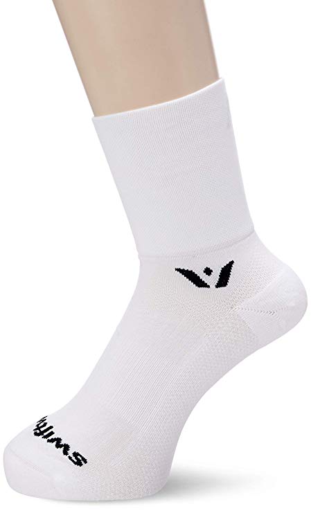 Swiftwick- PERFORMANCE FOUR | Socks for Trail Running & Cycling | Fast Drying, Lightweight Crew Socks