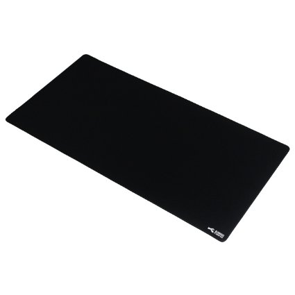 Glorious XXL Extended Gaming Mouse Mat  Pad - Large Wide Long Black Mousepad Stitched Edges  36x18x012 G-XXL