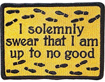 Ata-Boy Harry Potter I Solemnly Swear 3" Full Color Iron-On Patch