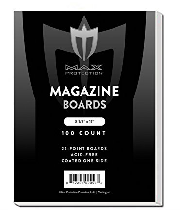 Magazine Backing Boards (100 Count), 8.5 x 11" - Acid Free Archival Safe